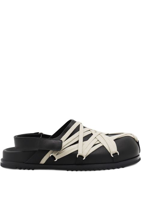 Mules megalace mule granola  in nero Rick owens - donna RICK OWENS | RU02E1813LOOW109